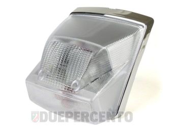 Fanale posteriore completo MOTO NOSTRA bianco per Vespa PX125-200/MY, adatto anche per Vespa PX125-200/PE/Lusso/'98/MY/'11/T5/LML Star