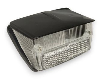Fanale posteriore SIEM completo di guarnizione, trasparente con tettuccio nero per Vespa 50 Special/ Elestart