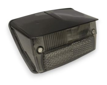 Fanale posteriore SIEM completo di guarnizione, fumè con tettuccio nero per Vespa 50 Special/ Elestart