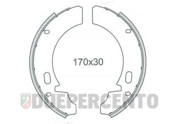 Ganasce freno posteriore NEWFREN d170 x 30mm per Ape 150/ C4/ Pentaro