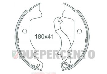 Ganasce freno posteriore/anteriore 6 pz NEWFREN d180 x 41mm per Ape MP/P