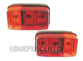 Coppia fanali posteriori completi per Ape P 50/ Ape TM P50/ CAR / CAR P2