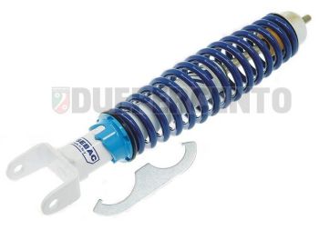 Ammortizzatore posteriore SEBAC corpo GRIGIO molla BLU per Vespa 50/ ET3/ Primavera/ PX125-200/ P200E/ T5