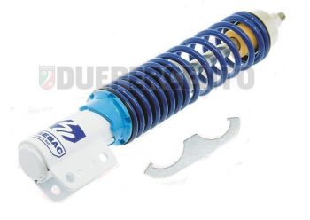 Ammortizzatore anteriore SEBAC corpo GRIGIO molla BLU per Vespa PX125-200/ PE200/ T5/ MY/ LML