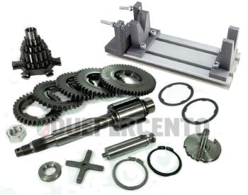 Kit cambio BENELLI, 5 marce, 12-54, 14-40, 16-37, 16-33, 19-34, crociera piatta, per Vespa PX125-200 E Lusso 2° serie/ Arcobaleno/ '98/ MY/ '11/ T5/ Cosa