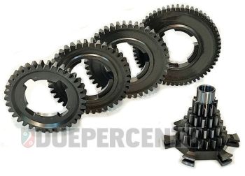 Kit cambio BENELLI, 12-57, 13-42, 16-38, 19-35, crociera piatta, per Vespa PX125-200 E Lusso 2° serie/ Arcobaleno/ '98/ MY/ '11/ T5/ Cosa