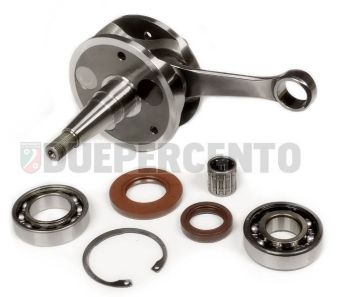 Albero motore BENELLI spalle piene Ø 87, cono 20mm, biella 105mm, corsa 51mm, cuscinetto da 25mm, Vespa PK125 ETS/ N/ XL/ XL2