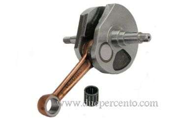 Albero motore MAZZUCCHELLI, biella 105, corsa 57, cono 17mm per Vespa 125 VNB/ GT/ GTR 1°/ Super/ TS/ 150 VBA/ VBB/ GL/ Sprint/ Super