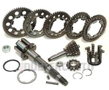 Cambio completo VMC 5 marce, crociera con 6 innesti 11/56, 15/53, 18/50, 20/47, 22/46 per Vespa 50/ 50 special/ ET3/ Primavera/ PK50-125