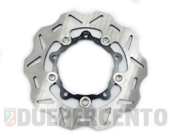 Disco freno VMC FLOWER flottante, 5 fori per Vespa PX125-200 E'98/ MY/ '11/ ET2/ ET4/ LX/ ZIP SP, Grimeca Classic NT