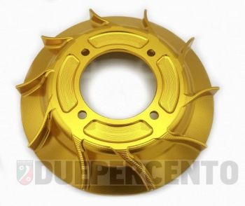 Ventola volano VMC in alluminio oro anodizzato, cnc, 10 alette per accensione VMC