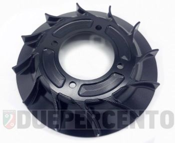 Ventola volano VMC in alluminio nero anodizzato, cnc, 12 alette per accensione VMC