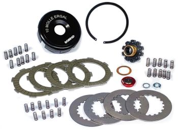 Frizione 10 molle VMC Ergal, per Vespa PX125-200/ P200E/ Rally180-200/ T5/ GTR/ TS/ Sprint/ GL/ VBB/ VNB