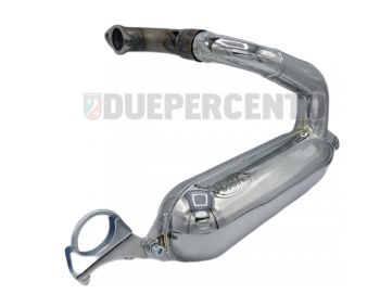 Marmitta espansione VMC SILURO SPORT cromata per Vespa 50/ 50 Special/ ET3/ Primavera/ PK50-125