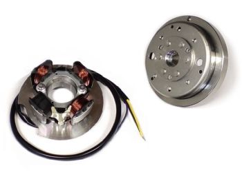 Statore con volano VMC CLASSIC cono 19mm, 1.4 Kg per accensione VMC per Vespa 50/ 50 Special/ ET3/ Primavera/ PK50-125