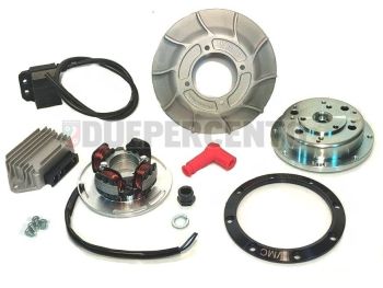 Accensione elettronica VMC CNC, 1.65 Kg, volano integrale, ventola alluminio 10 alette, per Vespa PX125-200/ P200E/ Lusso/ Cosa/ 125 GTR/ TS/ 150 Sprint Veloce/ 200 Rally