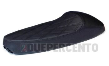 Sella sportiva ITALKAST 2.0 GRID nera, per Vespa 50/ 50 Special/ ET3/ Primavera