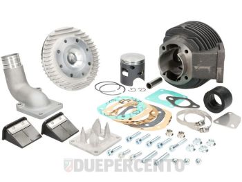 Cilindro da competizione ITALKAST Kast GR-V 135cc, d58, biella 97, corsa 51, collettore lamellare da 28mm, per Vespa 50/ 50 Special/ ET3/ Primavera/ PK50-125