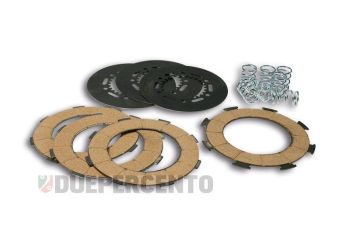 Dischi frizione MALOSSI MHR per frizione 7 molle, 4 dischi sughero, 3 infradischi, 7 molle rinforzate per Vespa PX200/ P200E/ Lusso/ Cosa200/ LML/Rally200/ 160GS/ 180SS