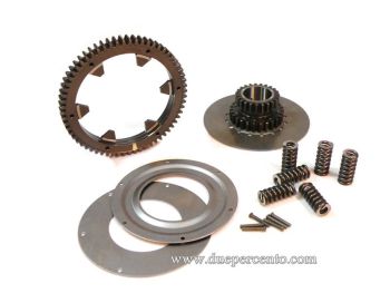 Rapporti secondari 23/64 denti dritti, MALOSSI frizioni 7 molle per Vespa 180-200 Rally /P200E/ PX200/ Cosa 125-200/ T5