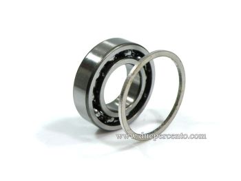 Cuscinetto a sfere 6005 25x47x12 6005 FG C4 Koyo con spessore 2mm per montaggio albero ets su carter Vespa 50/ 50 Special/ ET3/ Primavera/ PK50-125