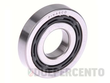 Cuscinetto a sfere albero motore 25x62x12 mm, 9 sfere, PINASCO per Vespa PX125-200/ PE/ Lusso/ T5/ 160 GS/180 SS/Rally/ TS/ Sprint Veloce