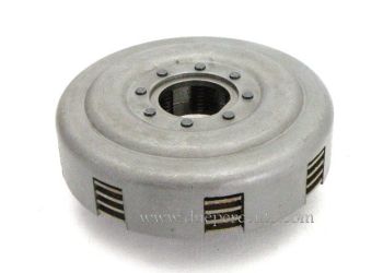 Frizione 8 molle, 23 denti, NEWFREN per Vespa PX125-200/ P200E/ Rally180-200/ T5/ GTR/ TS/ Sprint/ GL/ VBB/ VNB