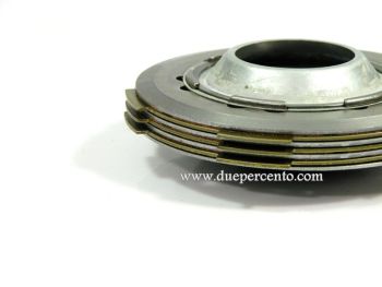 Frizione NEWFREN monomolla, 3 dischi in sughero, 2 infradischi, 1 molla per Vespa 50/ 50 Special/ ET3/ Primavera/ PK50-125