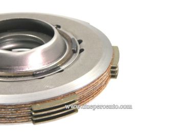 Frizione NEWFREN RACE monomolla, 4 dischi sinterizzati, 3 infradischi, 1 molla rinforzata per Vespa 50/ 50 Special/ ET3/ Primavera/ PK50-125