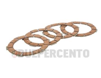 Dischi frizione NEWFREN, 4 dischi in sughero rosso per Lambretta 125 LI/Special/GP/DL/150 LI/Special/SX/GP/DL/175 TV 2°-3°/200 TV/S