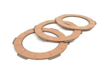 Dischi frizione BGM Pro per frizione monomolla, 3 dischi sughero per Vespa 50/ 50 Special/ ET3/ Primavera/ PK50-125