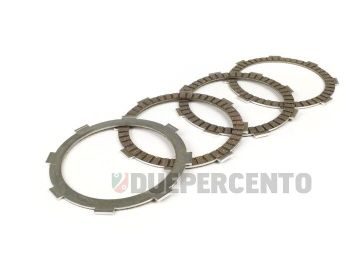 Dischi frizione BGM Pro tipo Honda CR80 per frizione 8 / 10 molle standard, 4 dischi sinterizzati dente da 14mm , per Vespa PX125-200 E/ '98/ MY/ '11/ Cosa