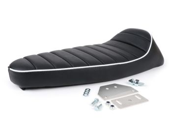 Sella FASTBACK 2.0, colore nero con bordo bianco per Vespa PK S/ PK XL