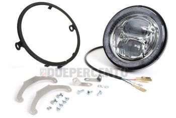 Fanale anteriore a led HighPower MOTO NOSTRA con marchio omologazione E9 - per conversione Vespa PX125-200/ P200E