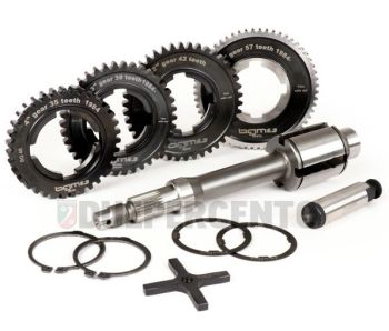 Kit cambio BGM PRO 12-57, 13-42, 17-38, 21-35, crociera piatta, 11pz per Vespa PX125-200 E Lusso 2° serie/ Arcobaleno/ '98/ MY/ '11/ T5/ Cosa