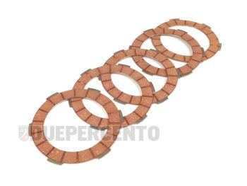 Dischi frizione BGM PRO, 5 dischi Superstrong Racing Red, per Lambretta 125 LI/Special/GP/DL/150 LI/Special/SX/GP/DL/175 TV 2°-3°/200 TV/S