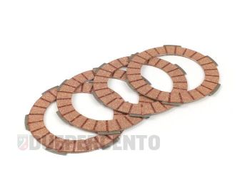 Dischi frizione BGM Pro per frizione monomolla, 4 dischi Superstrong Racing Red per Vespa 50/ 50 Special/ ET3/ Primavera/ PK50-125