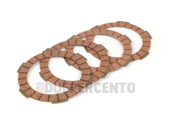 Dischi frizione BGM PRO per frizione 6 molle, 4 dischi Superstrong Racing Red, per Vespa PK50/ S/ SS/ XL/ XL2/ FL/ HP/ N/ Rush/ Ape