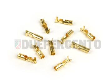 Capocorda faston cilindrico femmina 4mm per cavo Ø=0.5-1.0mm² - 10 pz