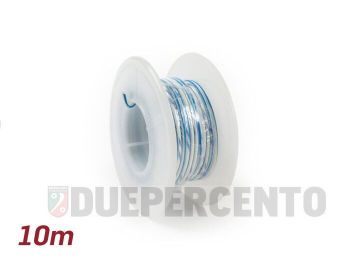 Cavo elettrico bianco / blu, 0.85mm² - 10m