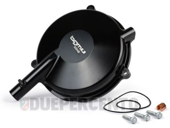 Carter frizione maggiorato BGM Pro Superstrong CNC nero, per Vespa PX125-200/ P200E/ Rally180-200/ T5/ GTR/ TS/ Sprint/ GL/ VBB/ VNB