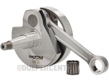 Albero motore BGM Pro anticipato, biella 128, corsa 60, per cilindro QUATTRINI M244/ VMC244 per Vespa PX200/ P200E/ Lusso/ MY/ Cosa
