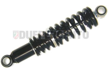 Ammortizzatore posteriore SEBAC BY HITECH CARBONE "Lusso" corpo nero, doppia molla nera, per Lambretta 125 LI 3°/Special/GP/DL/150 LI 3°/Special/SX/GP/175 TV 3°/200 TV/SX/GP/DL