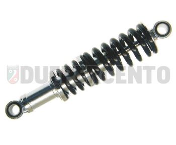 Ammortizzatore posteriore SEBAC BY HITECH CARBONE corpo zincato, doppia molla nera, per Lambretta 125 LI 3°/Special/GP/DL/150 LI 3°/Special/SX/GP/175 TV 3°/200 TV/SX/GP/DL