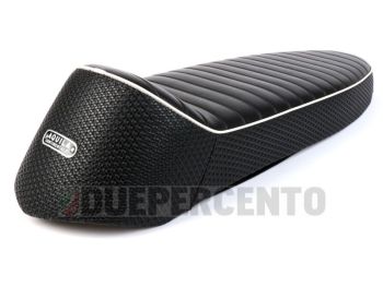 Sella SC ANCELLOTTI DUO, biposto colore nero con bordo bianco per Vespa 50/ 50 Special/ Et3/ Primavera