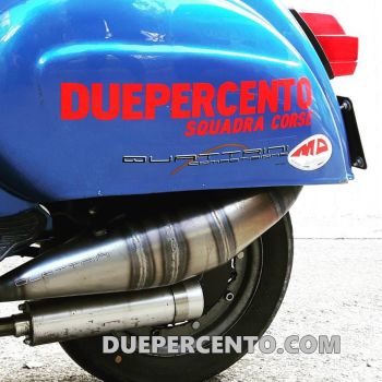 Marmitta espansione QUATTRINI M3 200 GTR per cilindro M200 Quattrini per Vespa 50/ 50 Special/ ET3/ Primavera/ PK50-125