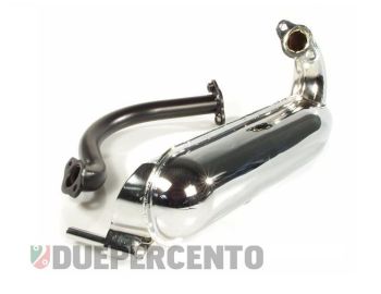 Marmitta FACO a siluro cromata, per Vespa 125 ET3 / Primavera
