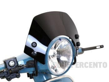 Parabrezza MOTO NOSTRA nero, per Vespa PX125-200/ PE/ Lusso/ ´98/ MY/ ´11
