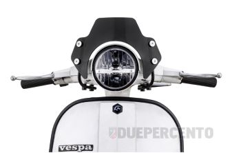 Parabrezza SIP SERIES PORDOI nero, per Vespa PX125-200/ PE/ Lusso/ ´98/ MY/ ´11