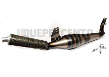 Marmitta SIMONINI, Ø = 22mm con silenziatore in kevlar per PIAGGIO SI/ Grillo